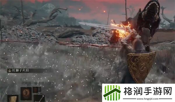 艾尔登法环战灰红狮子位置