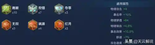 射手通用铭文搭配最强阵容