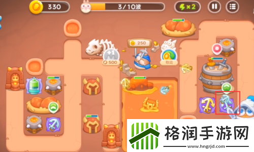 保卫萝卜4饿龙传说第10关怎么过