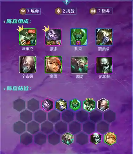 炼金狼人阵容搭配羁绊