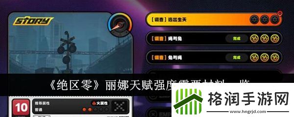 绝区零丽娜天赋强度需要哪些材料