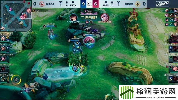小玖孙尚香线杀妖刀阿离！今屿夏侯自信抢龙KSG10狼队