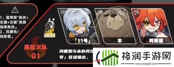 绝区零11号怎么配队