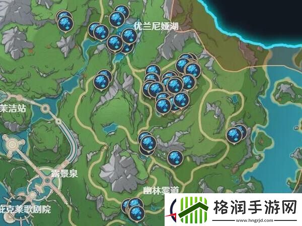 原神湖光铃兰采集分布图