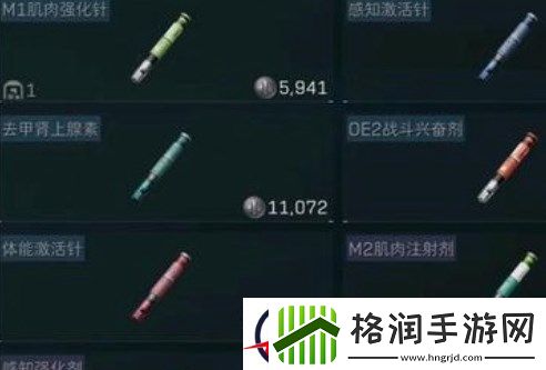 三角洲行动全药品用途及使用说明