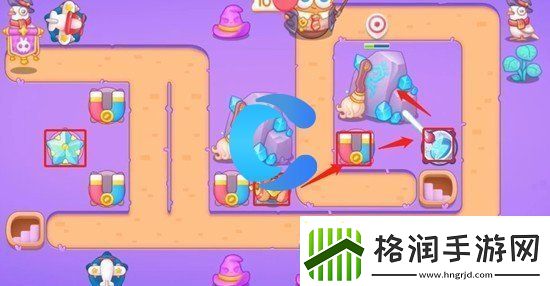 保卫萝卜4阿波与魔法宝藏第四十三关图文攻略