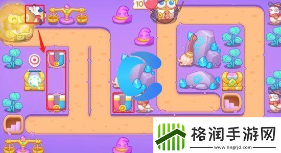 保卫萝卜4阿波与魔法宝藏第四十三关图文攻略