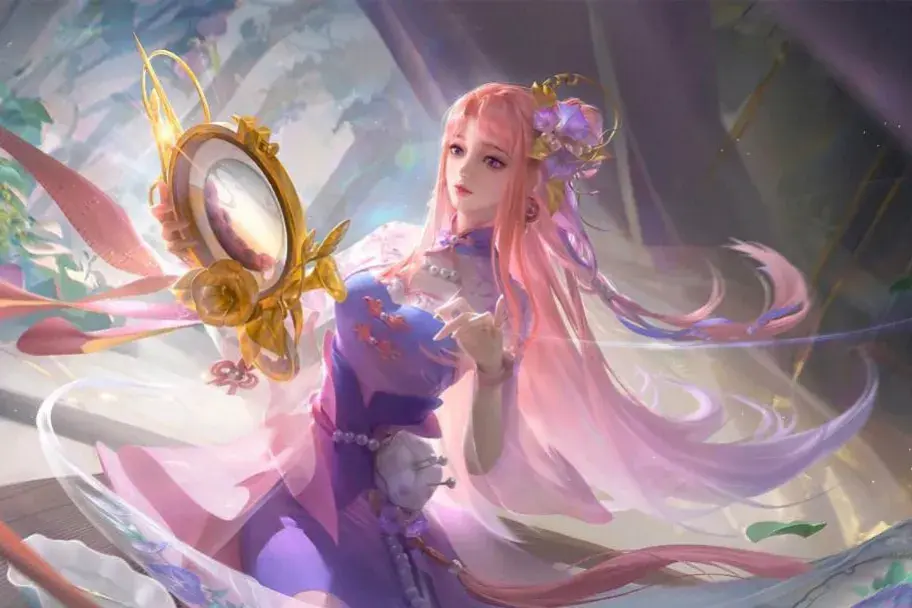 游戏中的美女怎么形容
