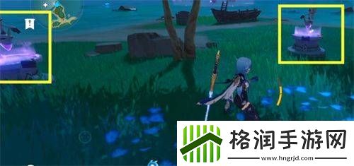 原神名椎滩右边三颗雷种子的机关解锁方法流程教学