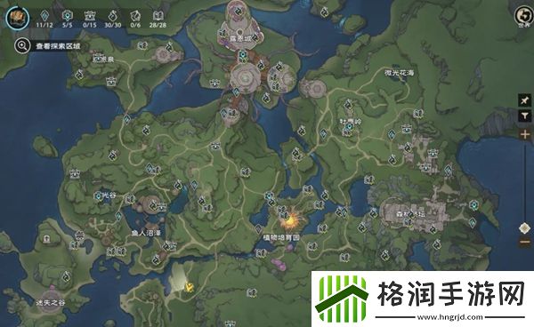 塔瑞斯世界全地图探索点位有哪些