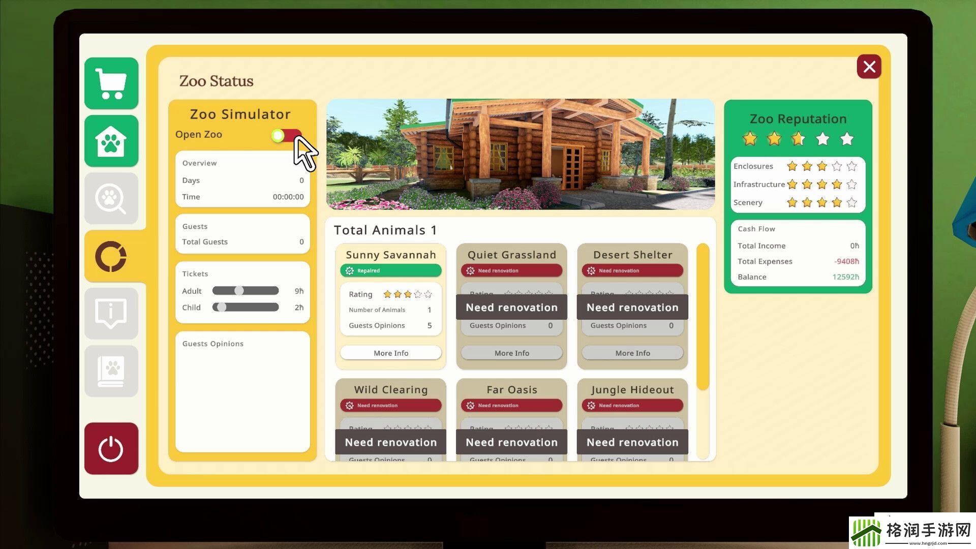 休闲模拟游戏动物园模拟器现已在Steam平台正式推出