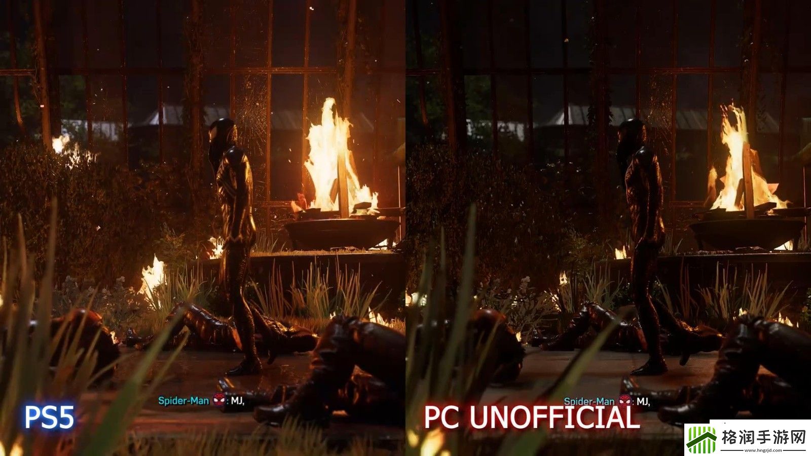 漫威蜘蛛侠2非官方PC版与PS5版对比