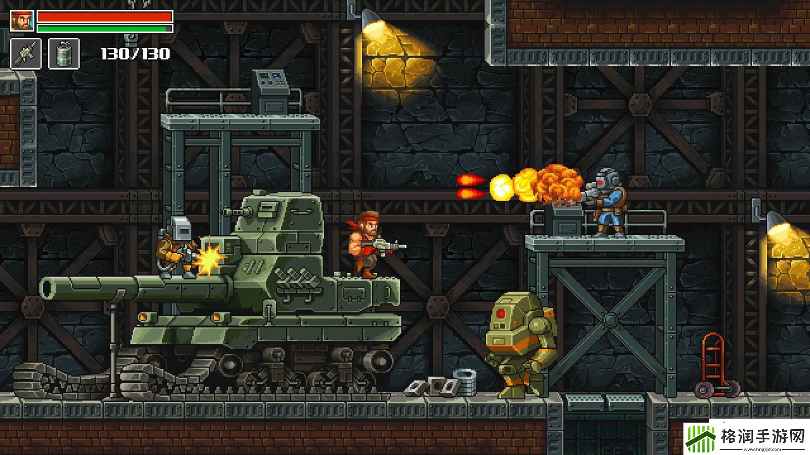 射击类银河战士恶魔城游戏狂怒之枪Steam页面