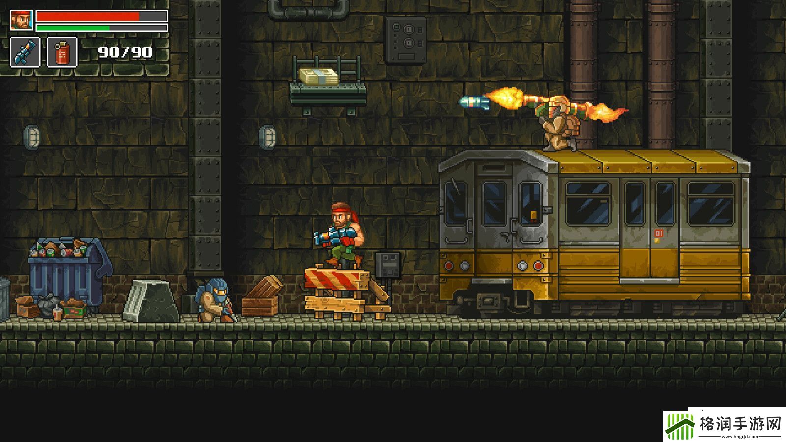 射击类银河战士恶魔城游戏狂怒之枪Steam页面