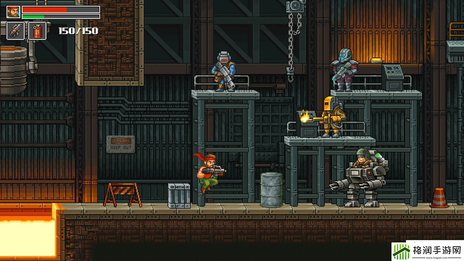 射击类银河战士恶魔城游戏狂怒之枪Steam页面