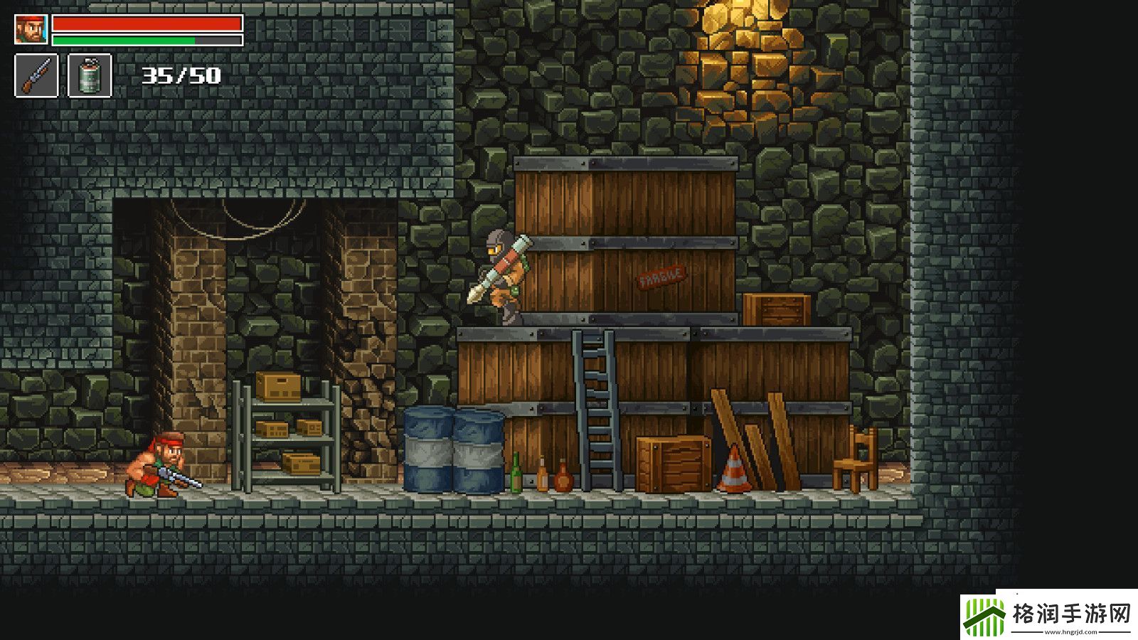 射击类银河战士恶魔城游戏狂怒之枪Steam页面