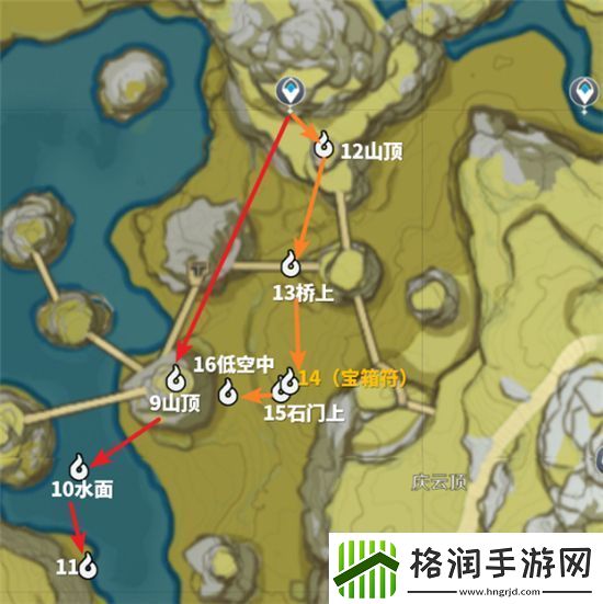 原神觅取月晖磐岩之路逐月符位置介绍