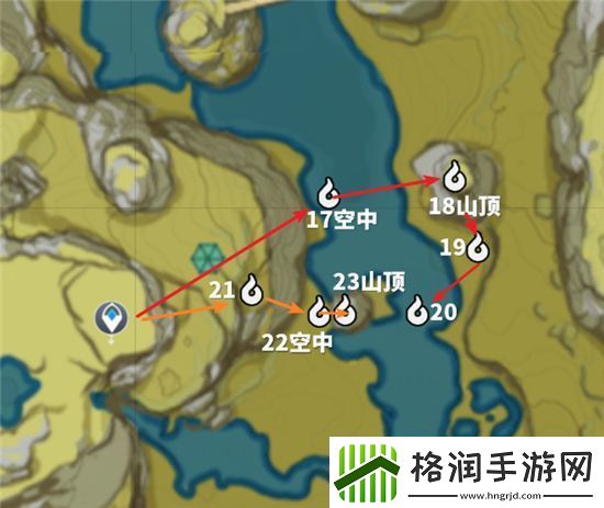 原神觅取月晖磐岩之路逐月符位置介绍