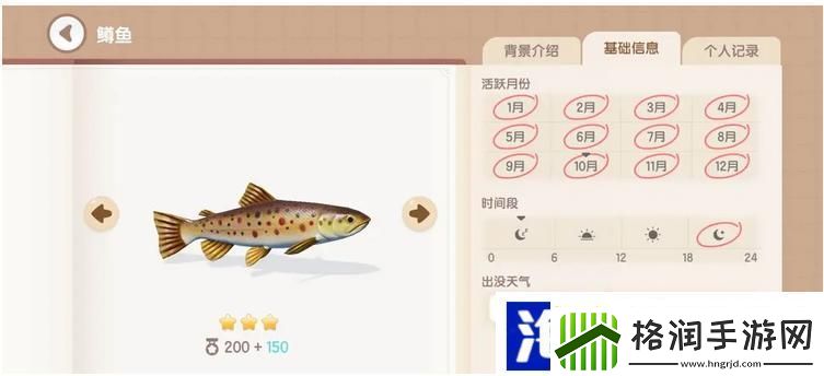 心动小镇手游鳟鱼钓鱼时间地点分享