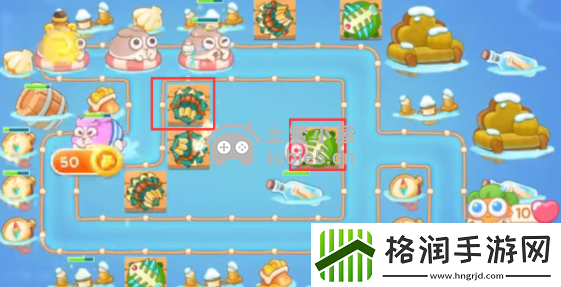 保卫萝卜4天下第一汤第六关攻略图解
