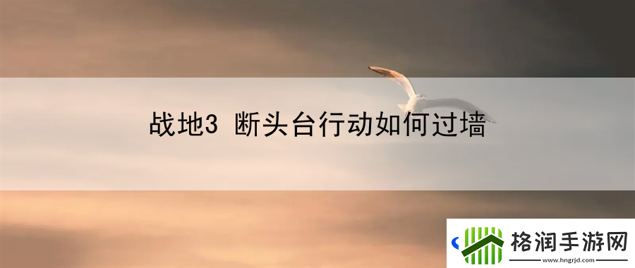 战地3断头台行动如何过墙