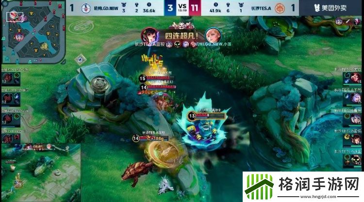 蓝桉孙尚香四连超凡斩获比赛胜利！TES.A21LGD