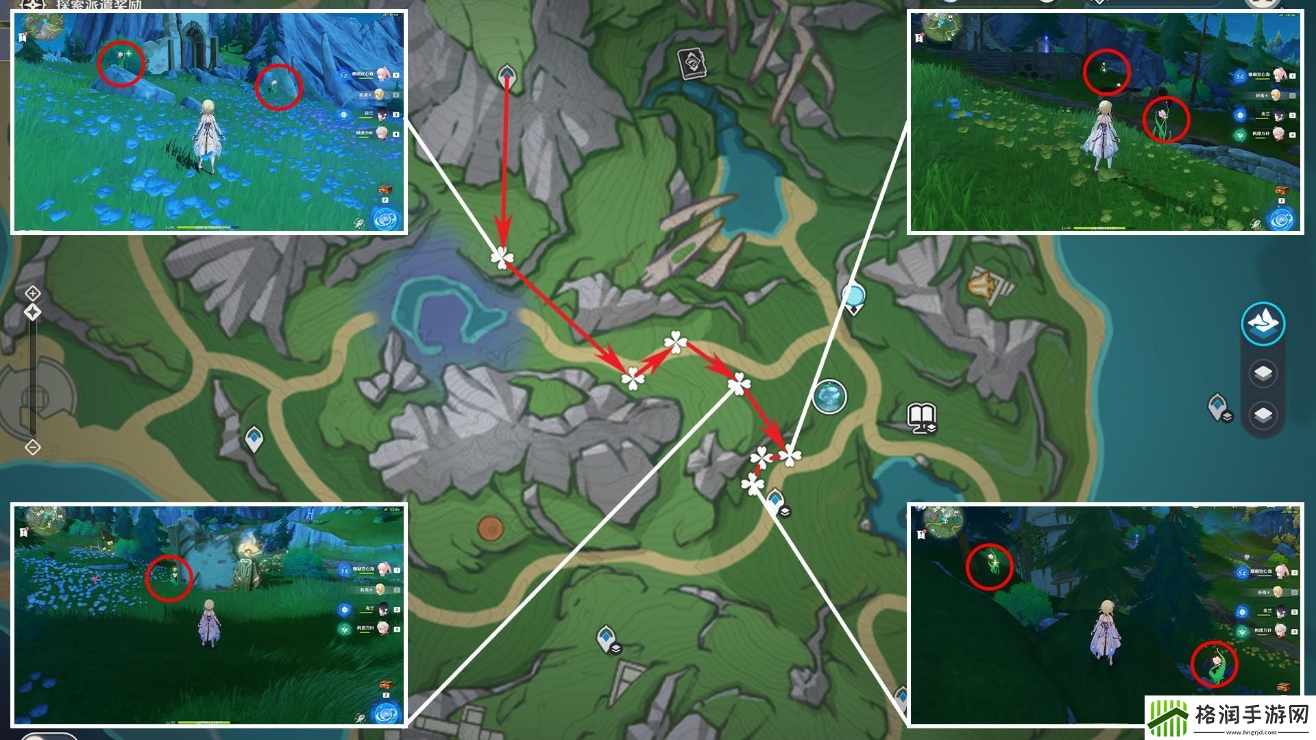 原神虹彩蔷薇采集路线2024