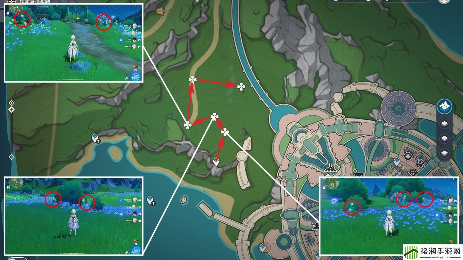 原神虹彩蔷薇采集路线2024