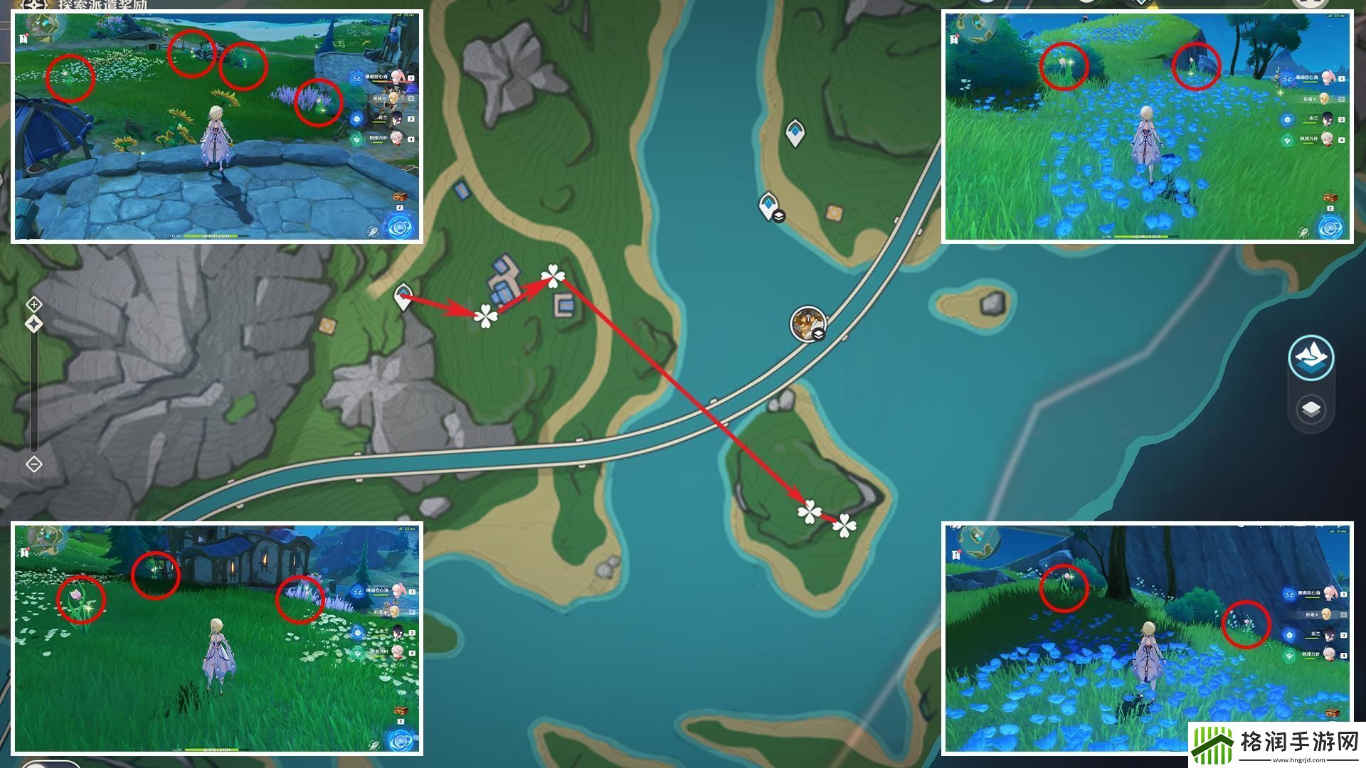 原神虹彩蔷薇采集路线2024