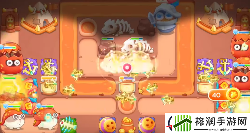 保卫萝卜4饿龙传说第33关攻略