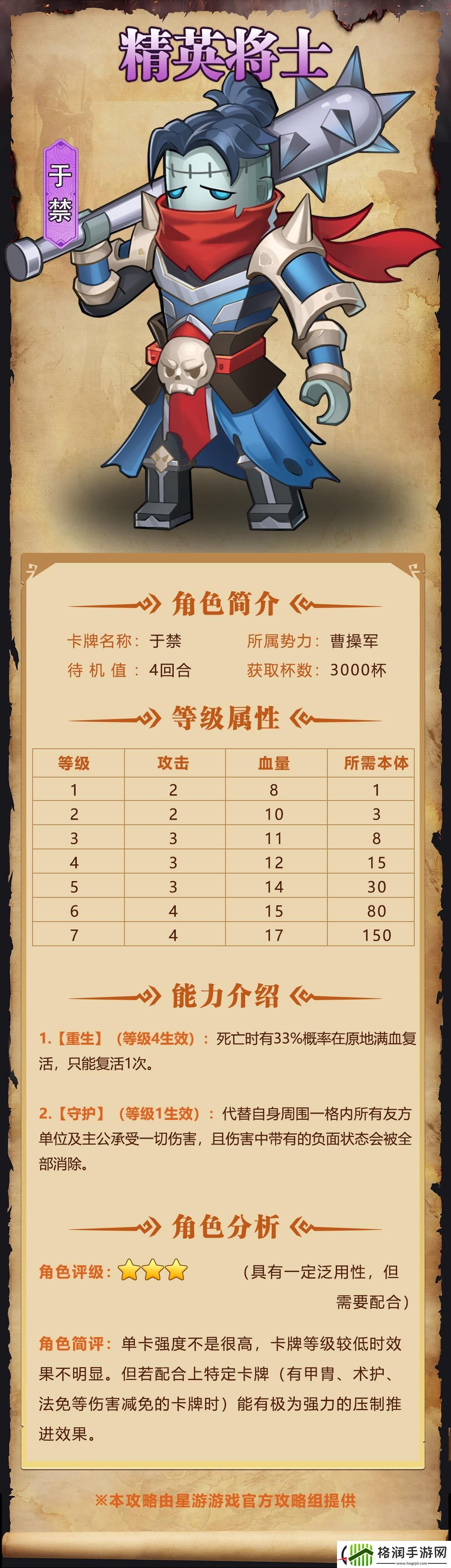 我是小奇兵于禁角色图鉴