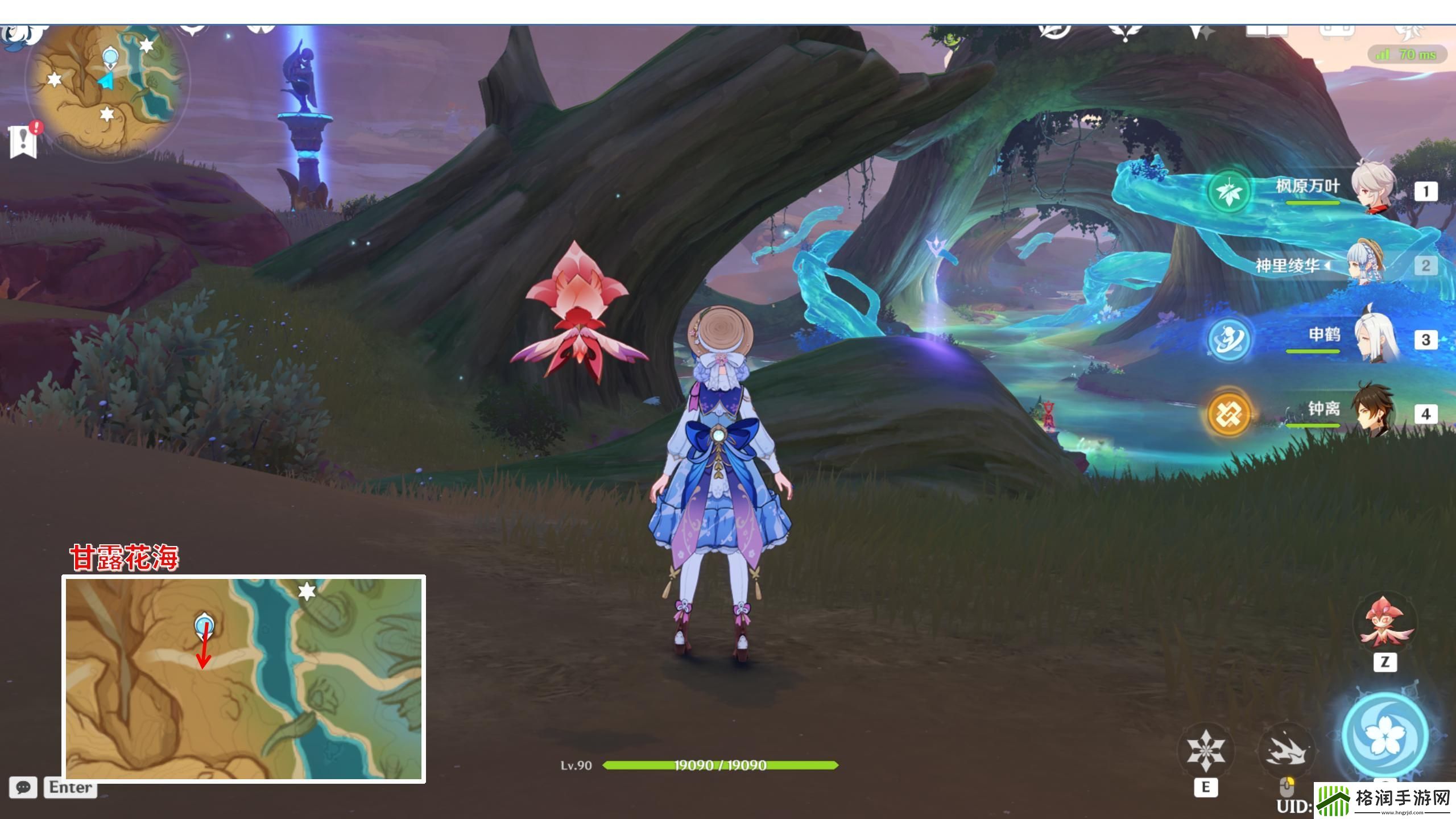 原神甘露滋养的归巢观景点位置介绍