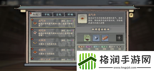 千古江湖梦丹药怎么用