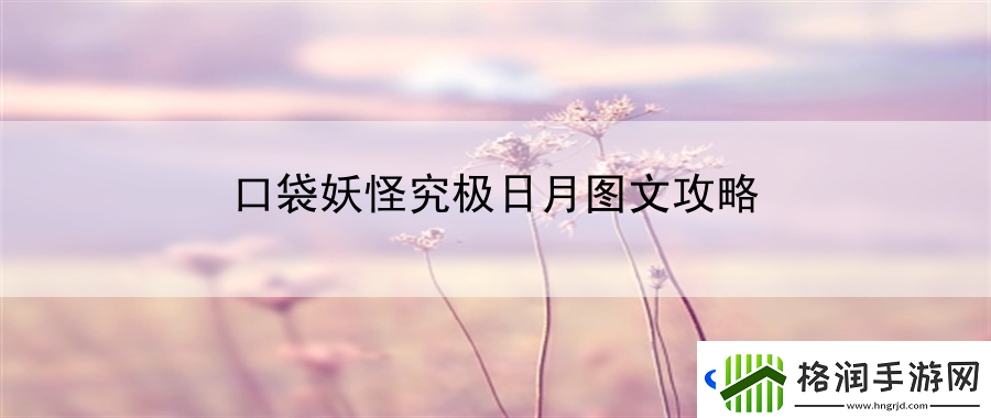 口袋妖怪究极日月图文攻略