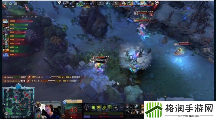 TI12小组赛Gunnar牛头控制拉满核弹大招致胜Nouns拿首局