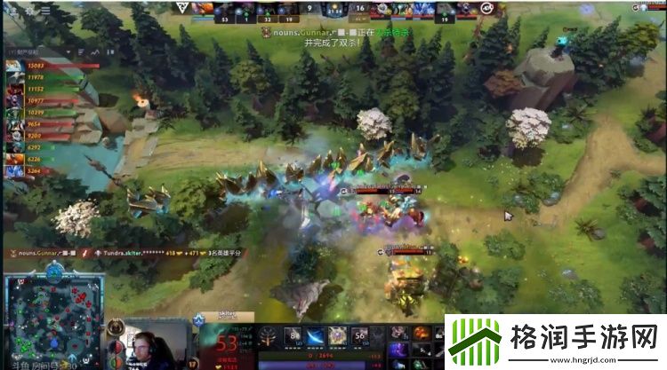 TI12小组赛Gunnar牛头控制拉满核弹大招致胜Nouns拿首局