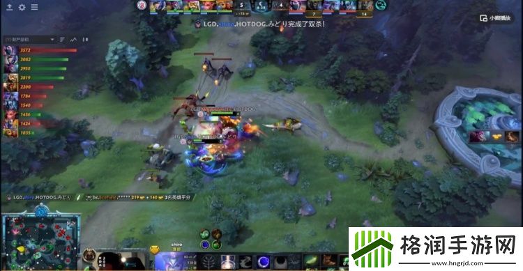TI12小组赛三核各自秀出操作三波团战定胜势LGD成功拿首局