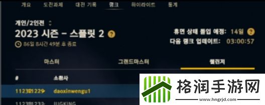 未来是你的！RNG小将LP四连胜登顶韩服第一！