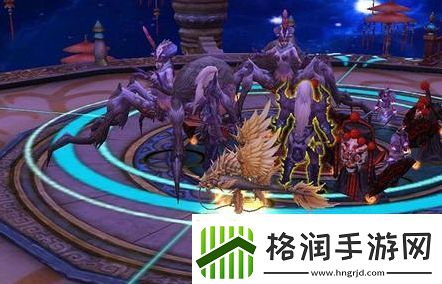 天龙手游景点打卡共撑一伞