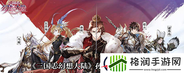 三国志幻想大陆孙坚阵容搭配推荐