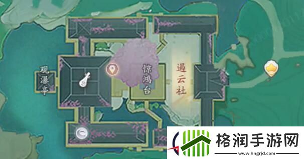 射雕吟咏台位置一览