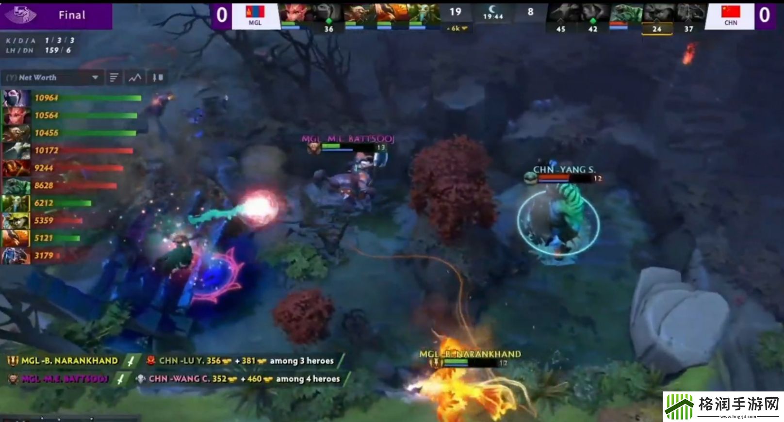 这波真坏了！中国追击杀圣堂被蒙古打出一换四查理斯回城避免团灭