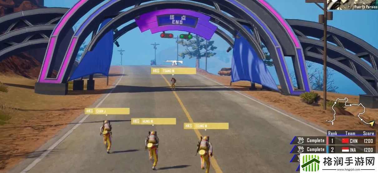 亚运和平精英上演整蛊一幕！中国香港队车没油全员跑步到下一区域