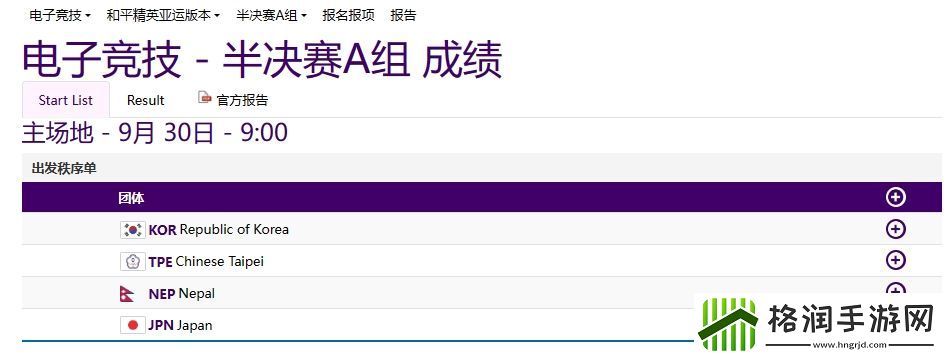 亚运和平精英明日半决赛预告上午9点A组