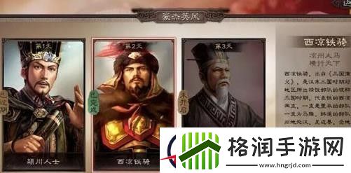 三国志战略版豪杰英风西凉铁骑答案
