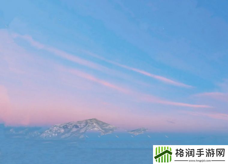 在两峰夹小溪的秀丽山谷中