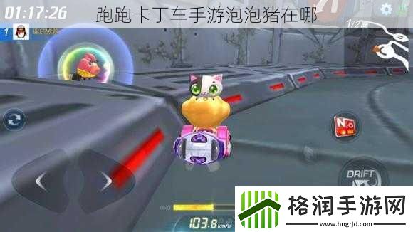 跑跑卡丁车手游泡泡猪在哪