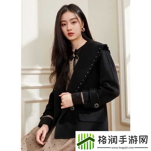 秋水伊人2022黑色毛呢外套评测