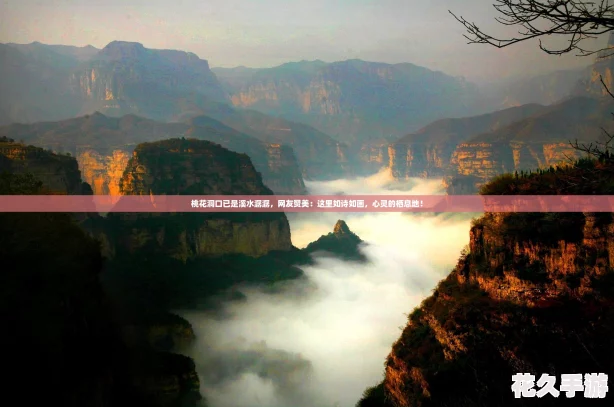 桃花洞口已是溪水潺潺