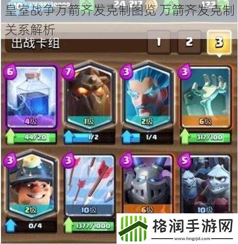 皇室战争万箭齐发克制图览